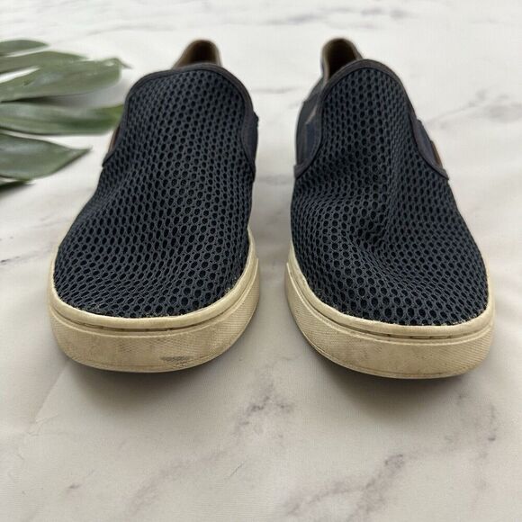 Olukai Womens Pehuea Sneaker Flats Size 10 Navy Blue Woven Slip On - Picture 3 of 7